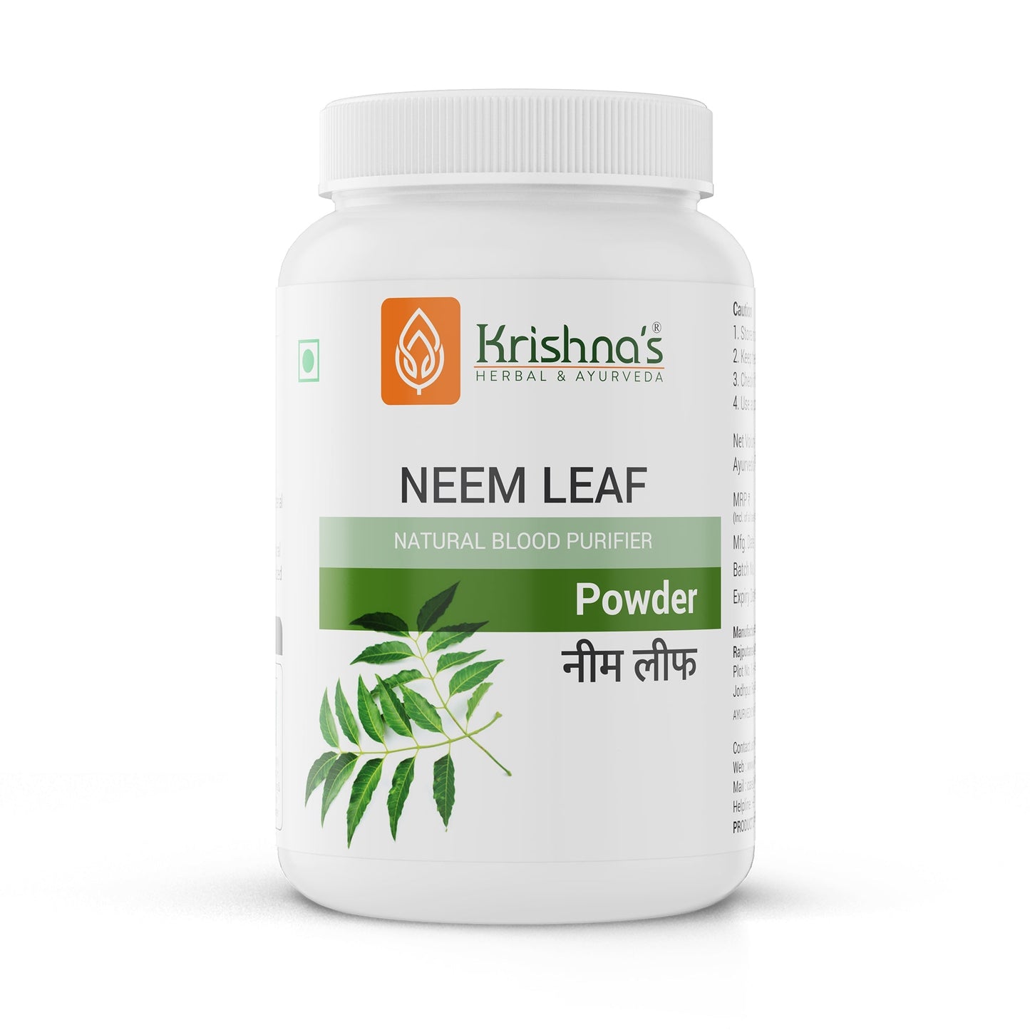 Krishna'S Herbal & Ayurveda Neem Leaf Powder | Swadesiicart