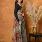 Very Much Indian Handloom Pure Kota Cotton Handblock Printed Saree - Cerulean Print | Swadesiicart