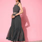 Ahalyaa Women's Traditional Wear Co-ods - Grey | Swadesiicart