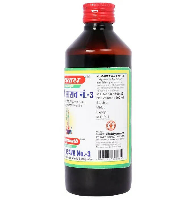 Baidyanath Jhansi Kumari Asava No.3 - Swadesiicart