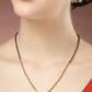 NVR Women's Set of 5 Gold-Polished Black Beaded Mangalsutra | Swadesiicart