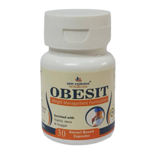 Deep Ayurveda Obesit 500mg Veg Capsules - DEEP AYURVEDA
