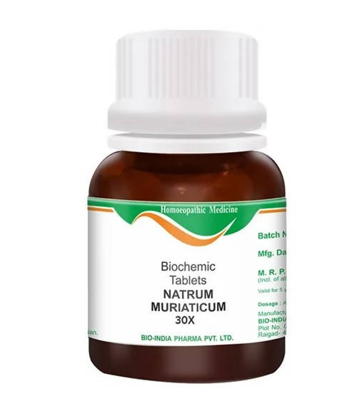 Bio India Homeopathy Natrum Muriaticum Biochemic Tablets | Swadesiicart