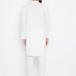 Even Apparels Band Collar White Pure Cotton Men's Kurta | Swadesiicart