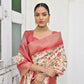 Vishnu Weaves Women's Yellow Banarasi Silk Saree with Blouse - Swadesiicart