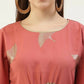 FIORRA Women's Dusty Pink Poly Crepe Kaftan Type Kurta Set - Swadesiicart