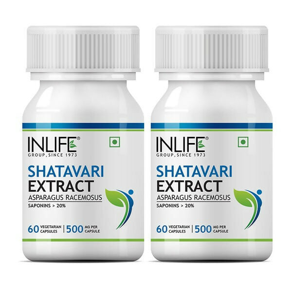 Inlife Shatavari Extract 500MG Capsules - Swadesiicart