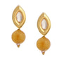 Ruby Raang Yellow Kundan Studs | Swadesiicart