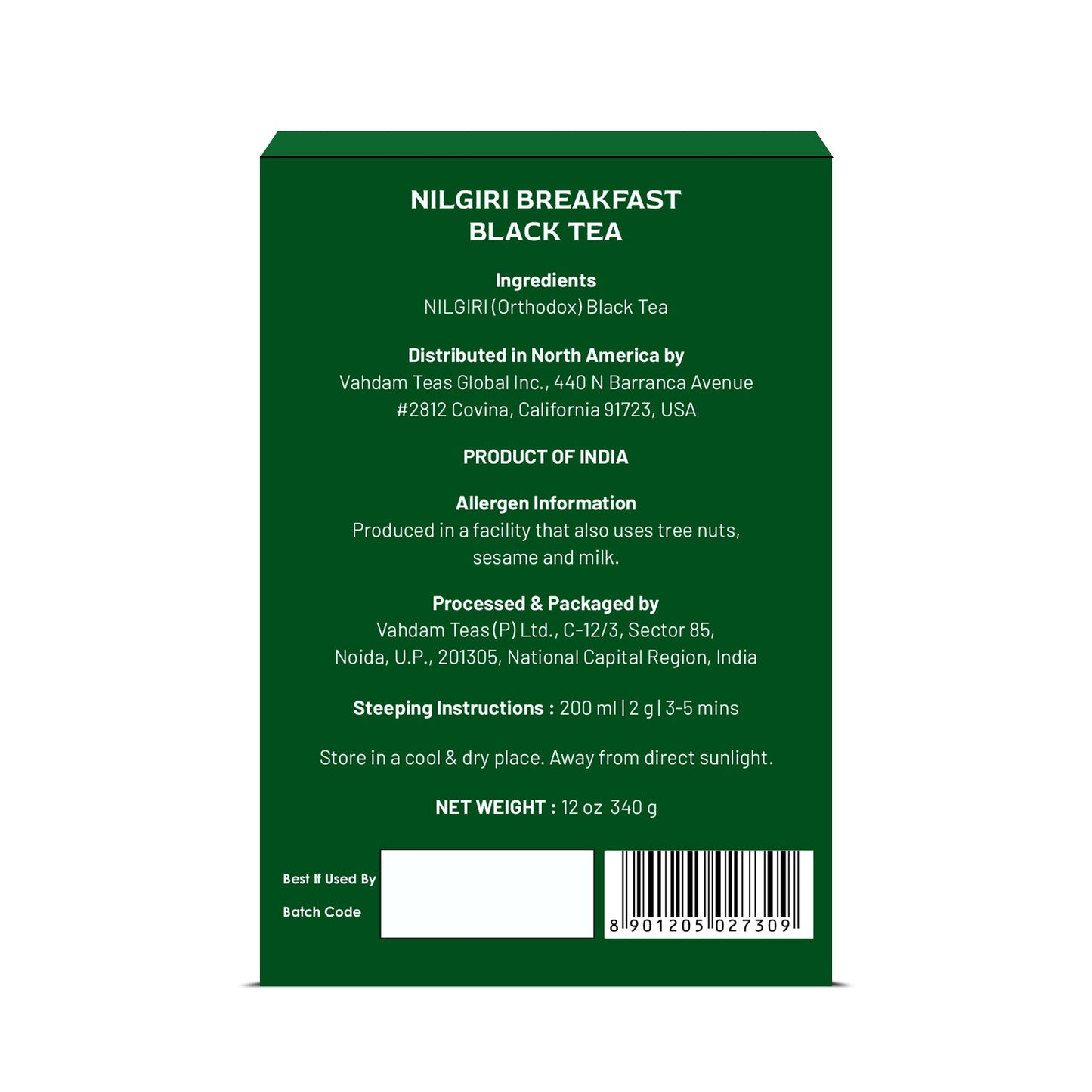 Nilgiri Breakfast Black Tea, 12 oz