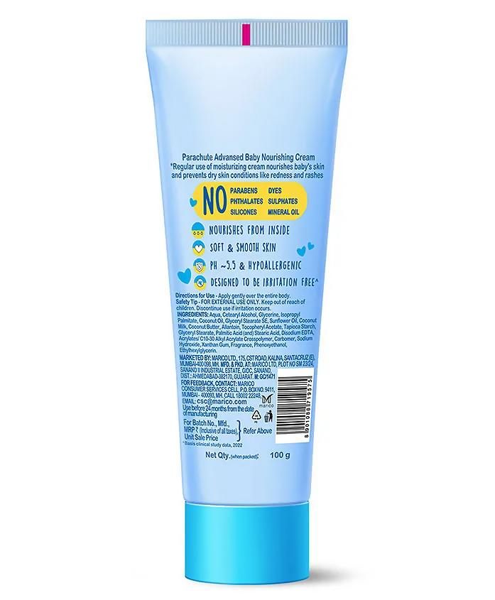 Parachute Advansed Baby Nourishing Face Cream - Swadesiicart