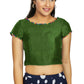 Aastha Fashion Women's Green Art Silk Designer Party Wear Readymade Blouse
