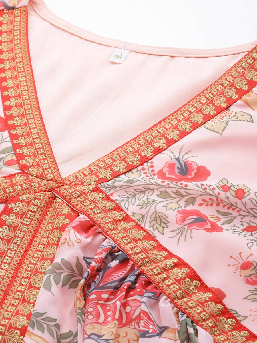 Ahalyaa Women's Traditional wear Kurta Set - Pink | Swadesiicart