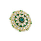 NVR Women's Traditional Kundan Meenakari Gold-Polished Ajustable Finger Ring | Swadesiicart