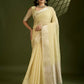 Vishnu Weaves Women's Yellow Soft Silk Zari Woven Saree with Blouse - Swadesiicart