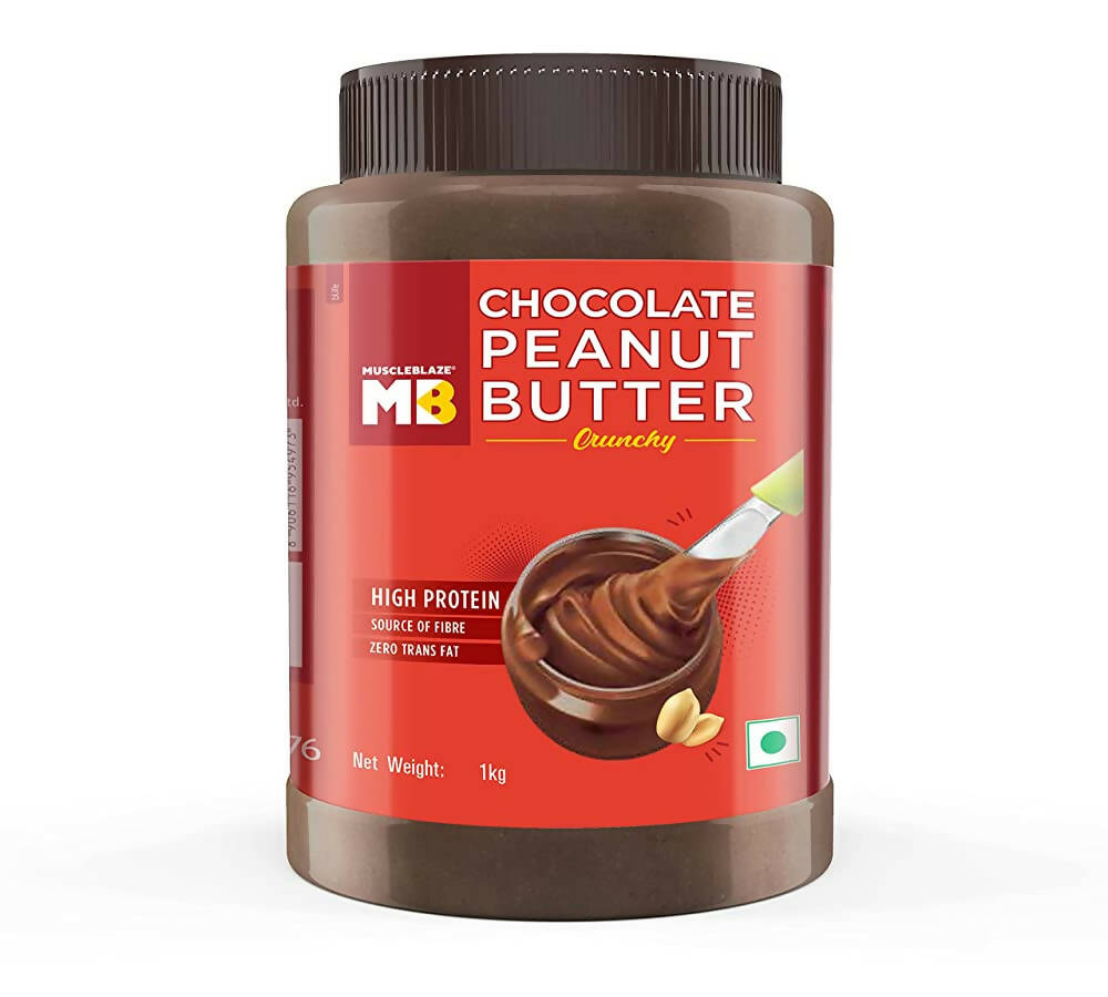MuscleBlaze Chocolate Peanut Butter-Crunchy - Swadesiicart