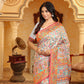 Shree Shyam Fashion Linen Cotton(Woven Work) Multicolour Saree