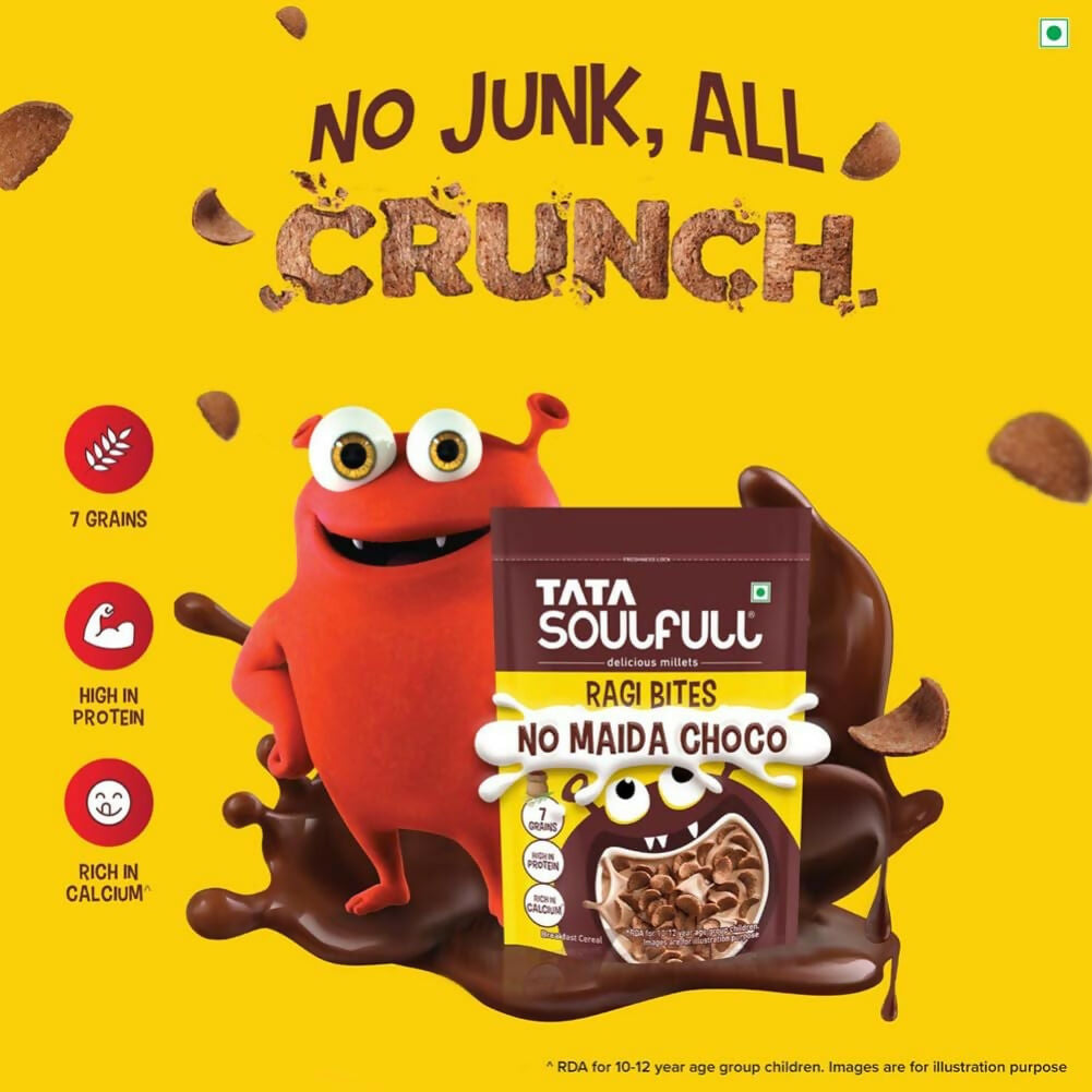 Tata Soulfull Ragi Bites Breakfast Cereals - No Maida Choco - Swadesiicart