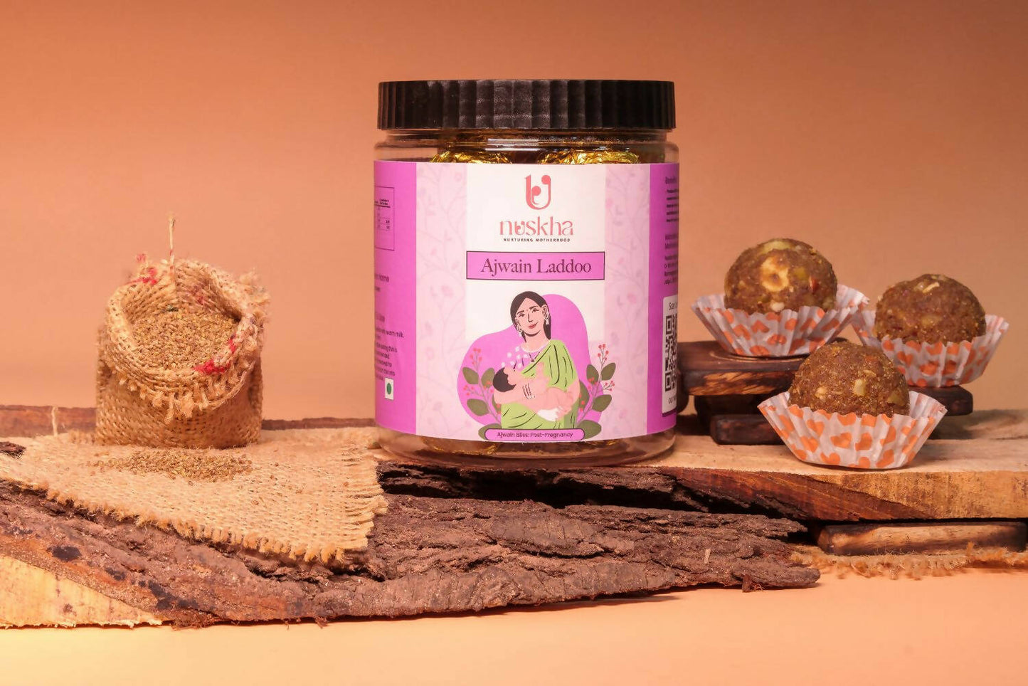 Nuskha Ajwain Laddoo (Post-Pregnancy) | Swadesiicart