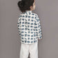 Breathables Kids Cotton Night Suit – White Elephant Print Kurta & Pyjama Co-Ord Set For Boys & Girls