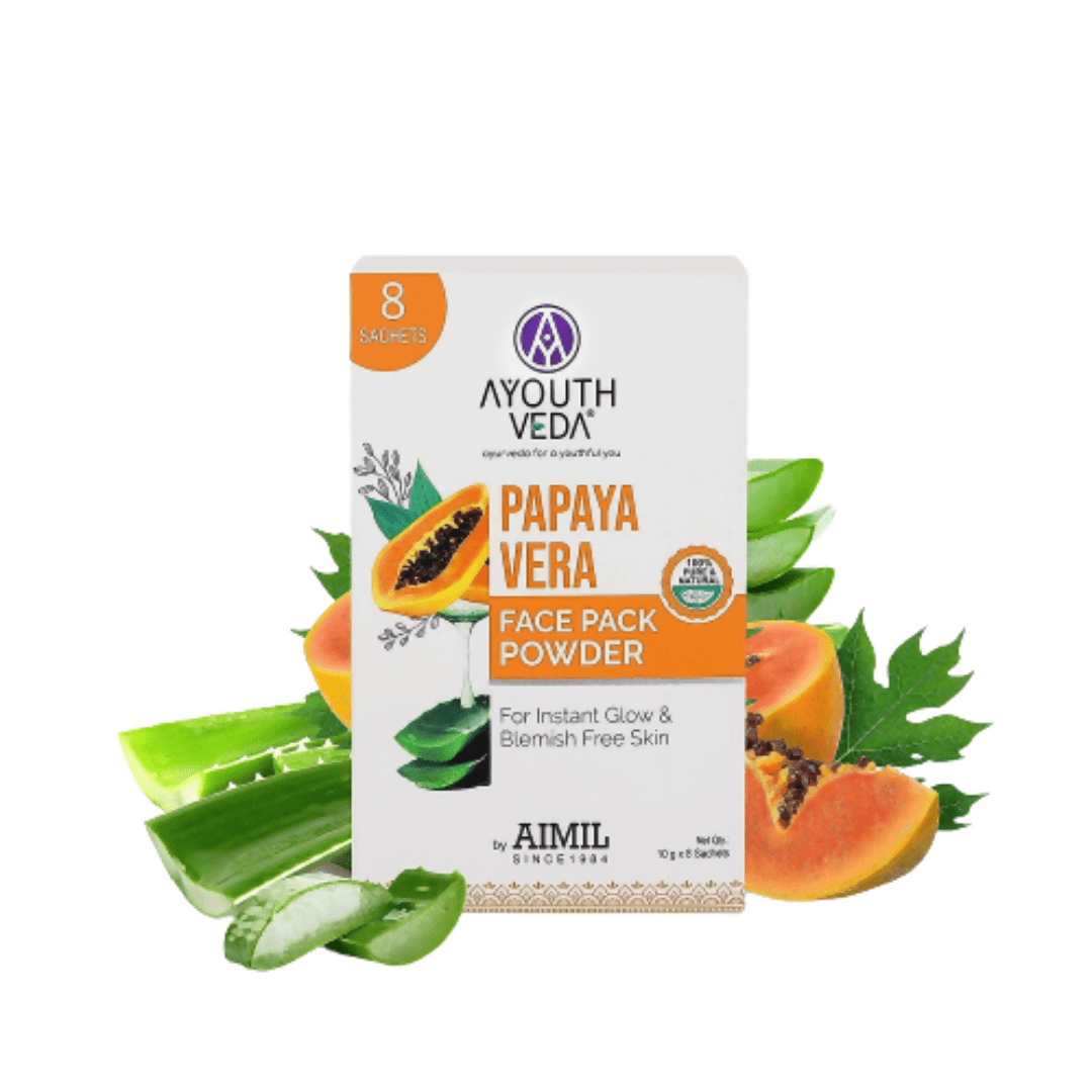 Ayouthveda Papaya Vera Face Pack Powder - Ayouthveda