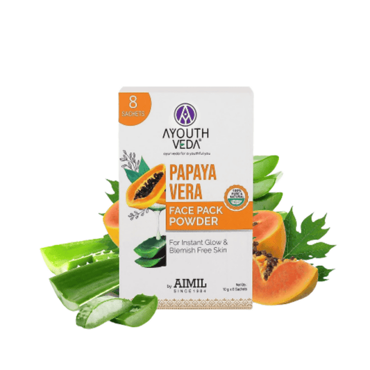 Ayouthveda Papaya Vera Face Pack Powder - Ayouthveda