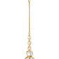 Gold-Polished White Kundan-Studded Maangtikka - Ruby Raang | Swadesiicart