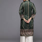 Ahalyaa Women's Traditional wear Kurta - Dark Green | Swadesiicart