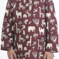 Breathables Kids Cotton Night Suit – Wine Animal Print Kurta & Pyjama Co-Ord Set For Boys & Girls