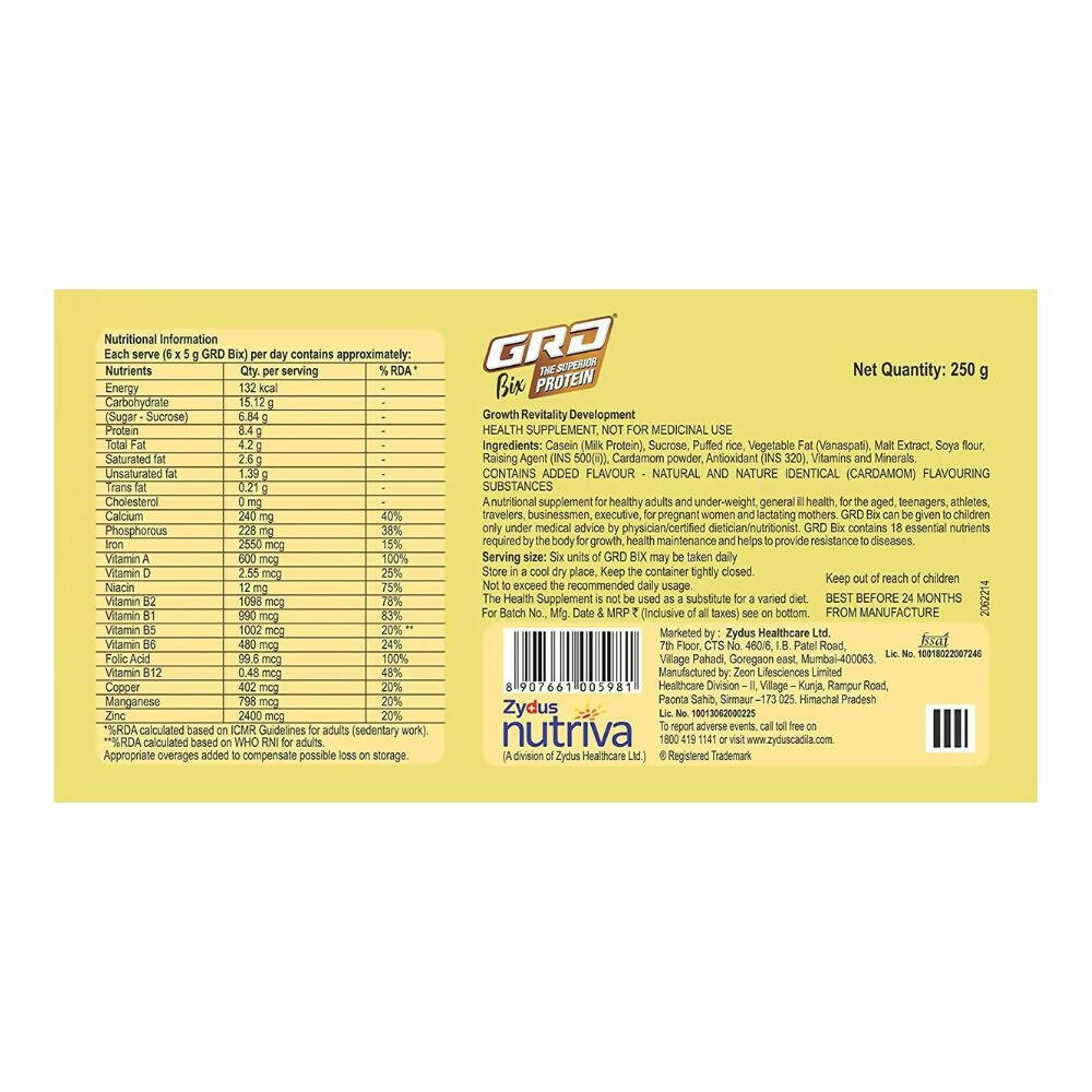 GRD Bix The Superior Protein Diskette for Immunity - Swadesiicart