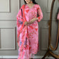 Multi Pink Viscose Chanderi Stitched Suit With Dupatta - Tanisha | Swadesiicart
