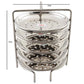 Jain Stainless Steel Idiappam Stand 5 Plates - Silver - Swadesiicart