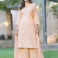 BulBul Meher Rayon Peach Kurta Set with Dupatta - Swadesiicart