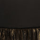 Ahalyaa Women's Black Georgette Ruffles Ready to Wear Saree | Swadesiicart