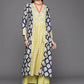 Ahalyaa Womens Yellow Cotton Digital Printed Kurta Palazzo Set | Swadesiicart