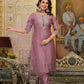 Partywear Designer Rose gold Cotton Silk Stitched Suit With Dupatta - Tanisha | Swadesiicart