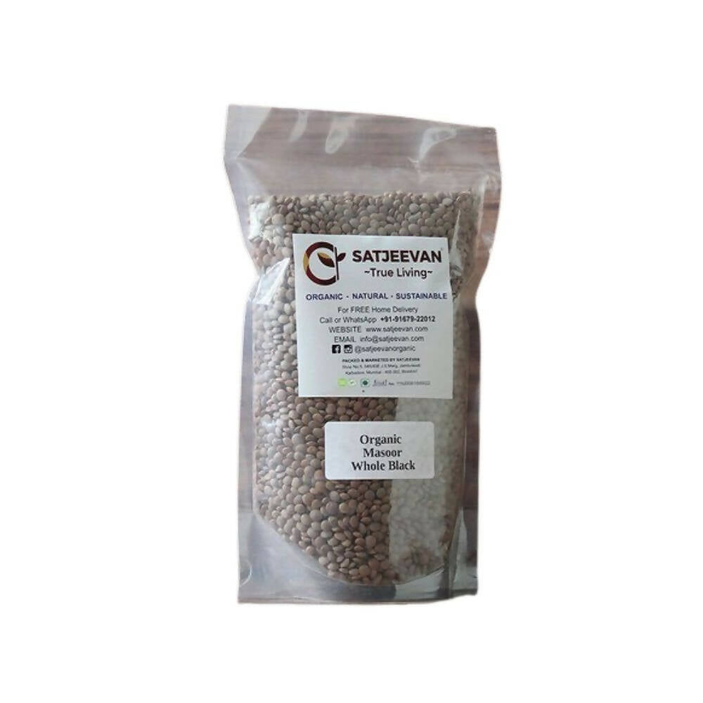 Satjeevan Organic Masoor Whole Black - Swadesiicart