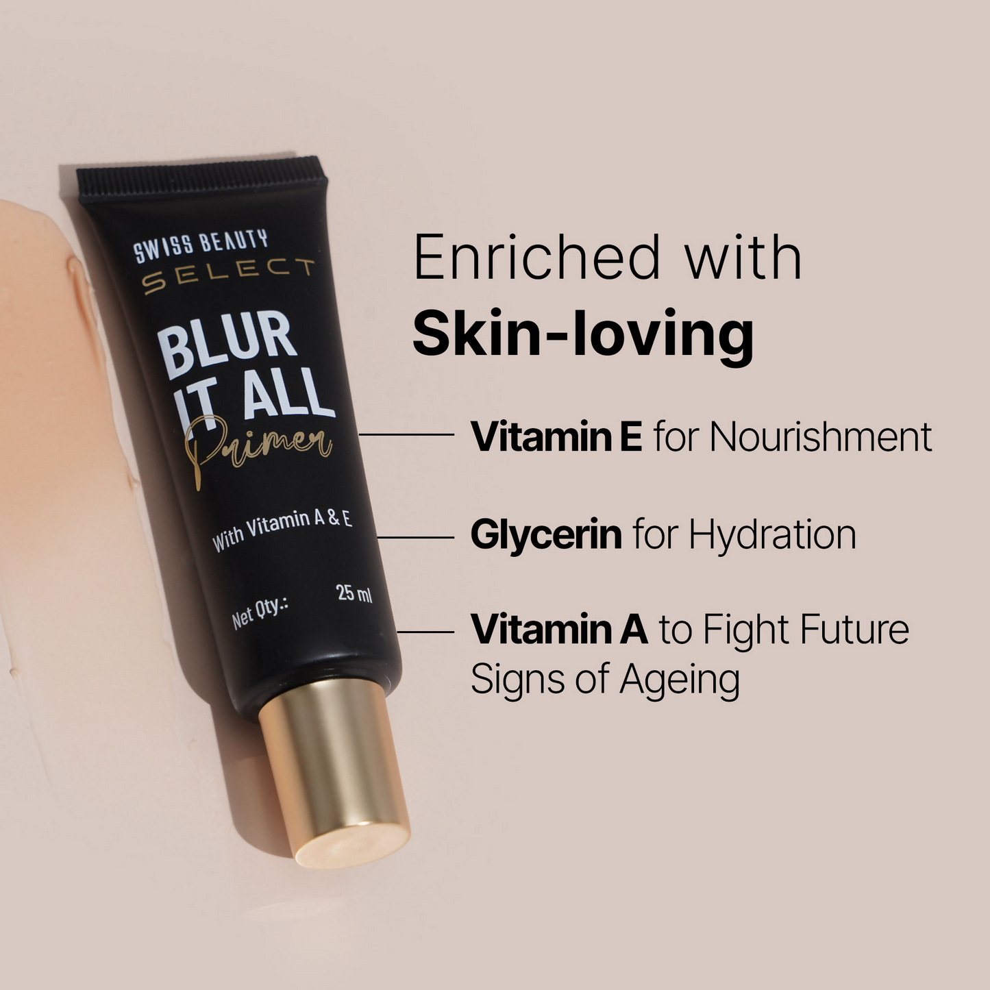 Swiss Beauty Select Blur It All Primer With Vitamin A & E | Swadesiicart