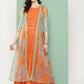 Ahalyaa Women's Traditional Wear Co-ods - Orange