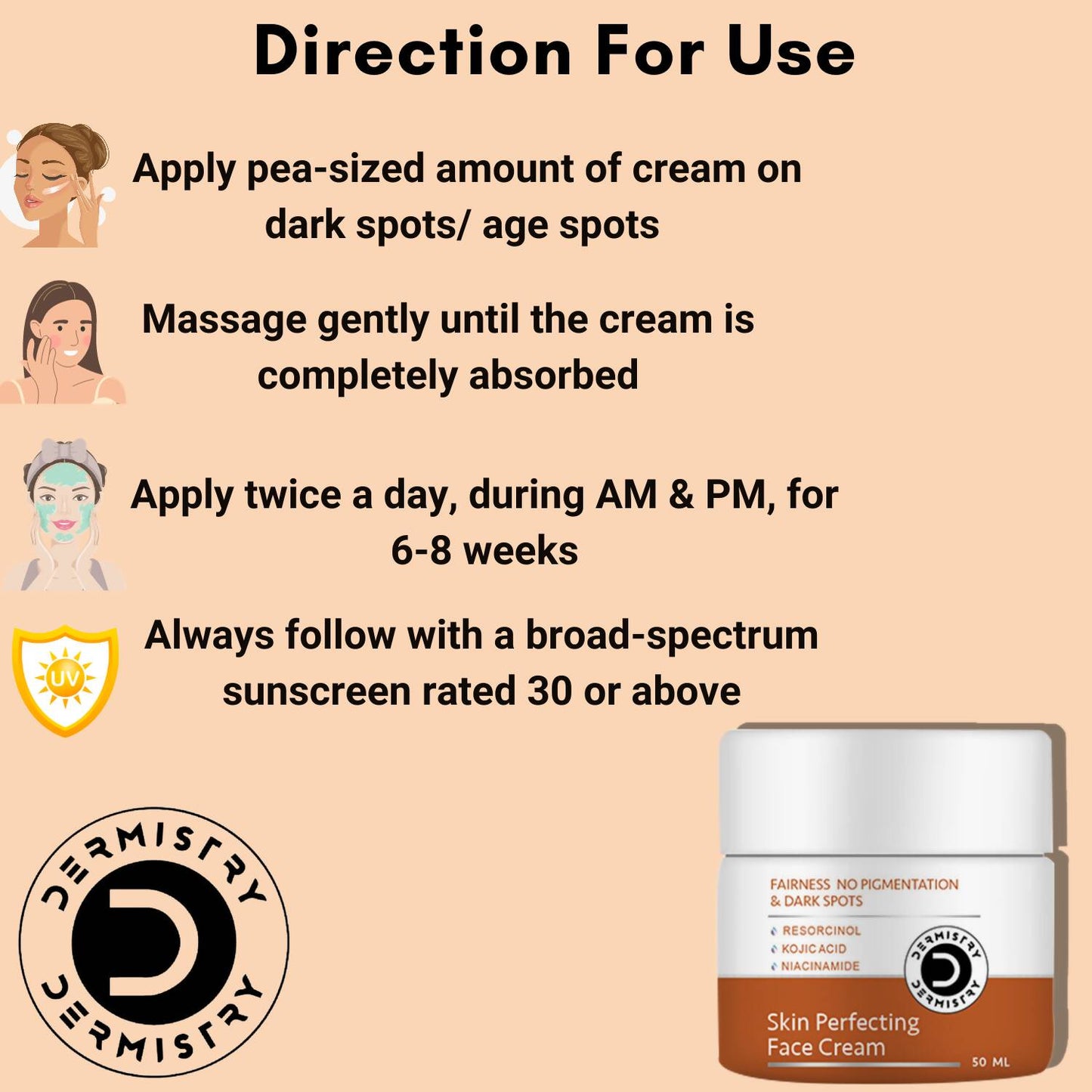 Dermistry Skin Perfecting Face Cream & Skin Perfecting Face Mask - Swadesiicart