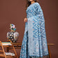 Shree Shyam Fashion Pankhuri Sky Blue Linen Cotton Saree