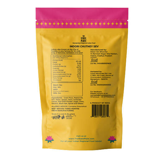 The State Plate Indori Chutney Sev - Swadesiicart