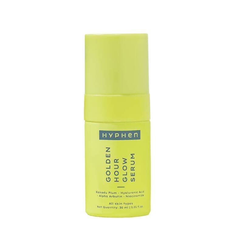 Hyphen By Kriti Sanon Golden Hour Glow Serum With Niacinamide, Alpha Arbutin, Hyaluronic Acid & Kakadu Plum, For Men & Women | Swadesiicart
