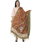 A R Silk Modal Kalamkari Printed Fancy Green Dupatta