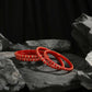 Afast Elegant Bridal & Wedding Party Fashion Bangle/Kada Set, Red, Glass, Pack Of 8 Model No- A36 - Swadesiicart