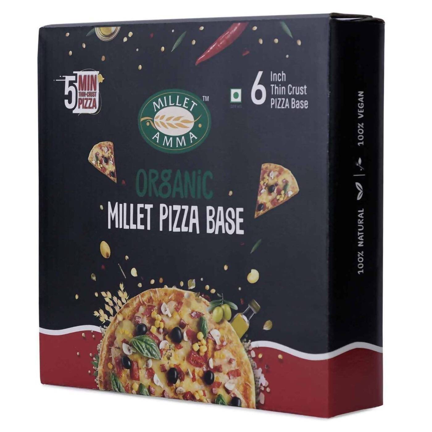 Millet Amma Organic Millet Pizza Base - Swadesiicart