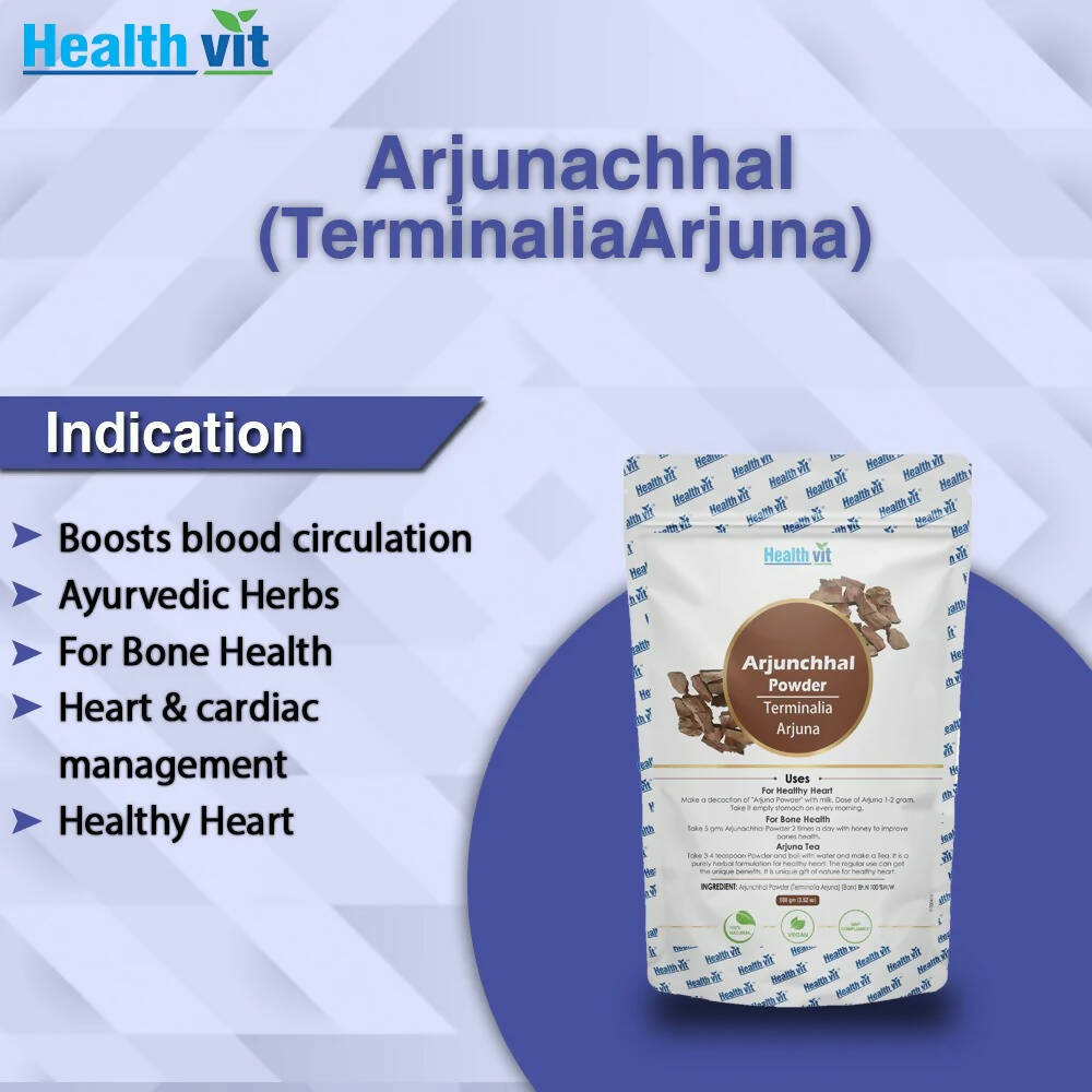 Healthvit Natural Arjunchhal Powder | Swadesiicart