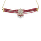 Maroon Kundan Choker with Pearl Drops- Ruby Raang | Swadesiicart