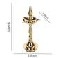 CraftVatika Gold-Toned Brass Kerala Diya Oil Lamp Stand | Swadesiicart