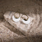White Mother of Pearls Stone Earrings- Ruby Raang | Swadesiicart