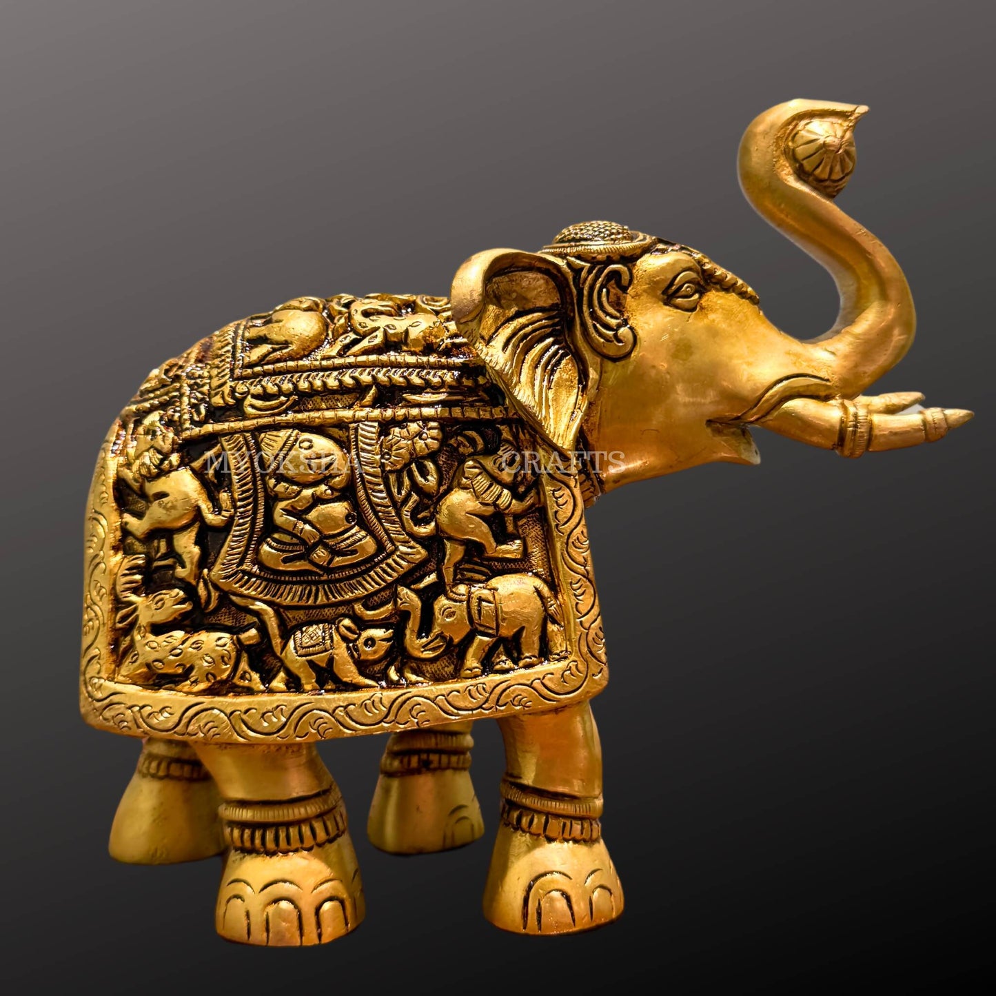 Brass Elephant Idol | Swadesiicart